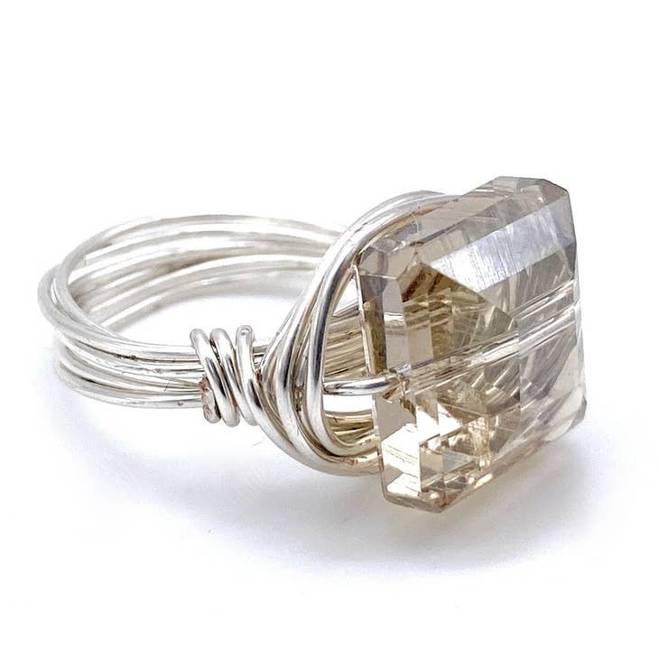 Silver Champagne Ring