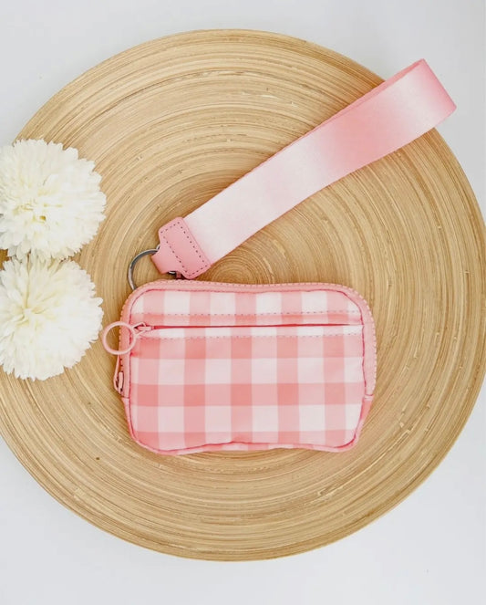 Gingham Wristlet