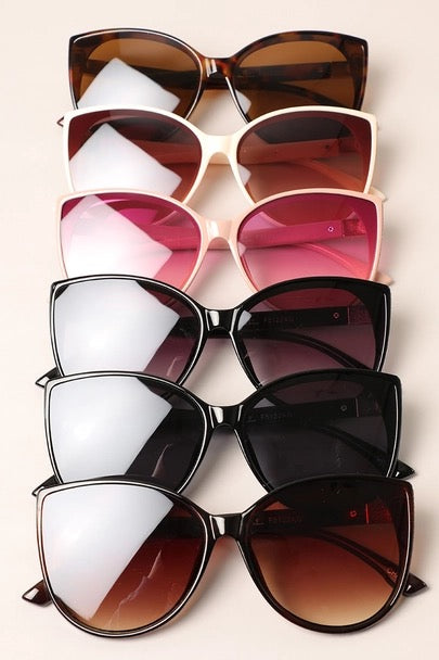 Detailed Cat Eyed Sunglasses