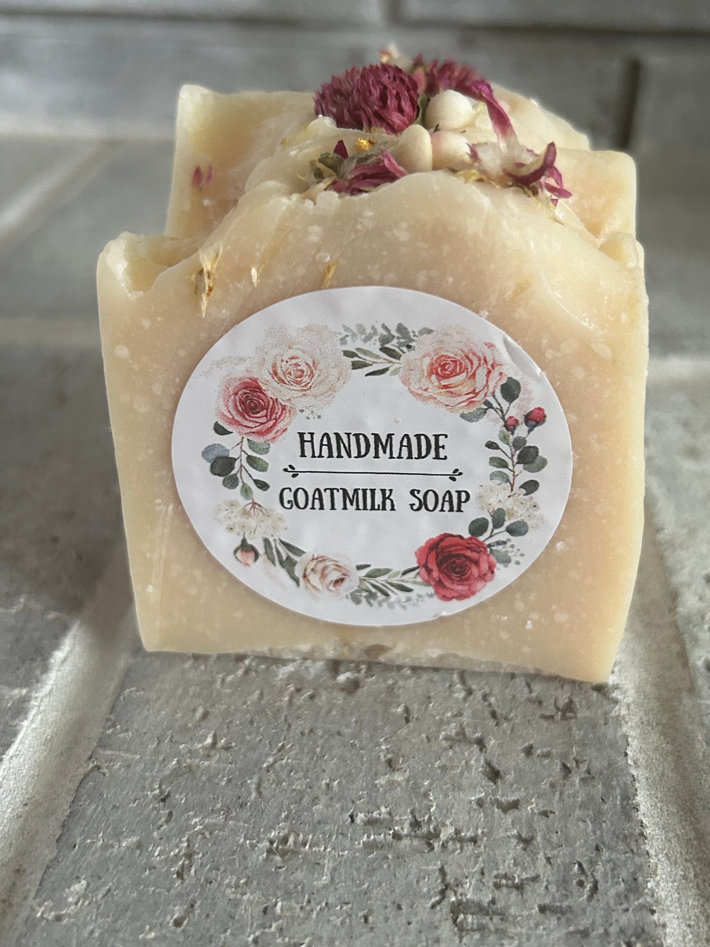 Milk & Suds: Rose Goat Milk Bar of Soap